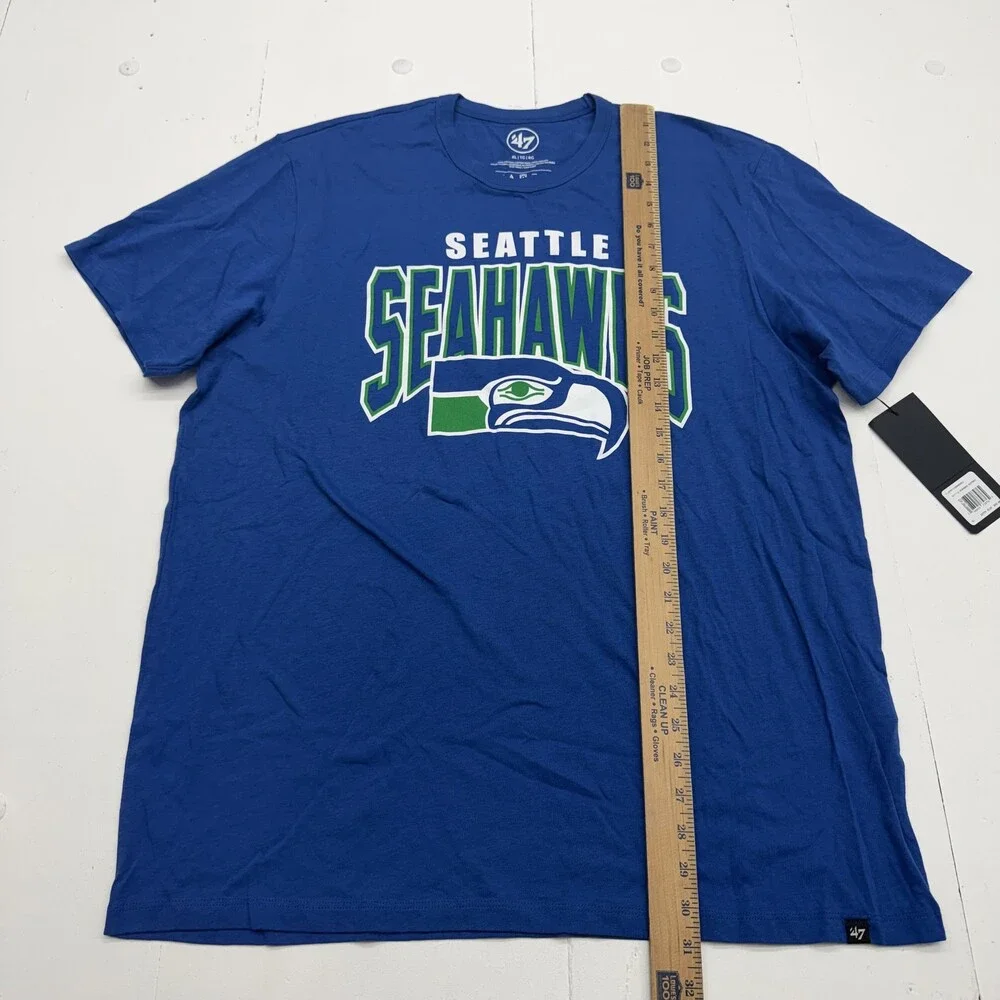 Seattle Seahawks Shirt Mens XL Blue NFL Football Short Sleeve Tee 47 Brand